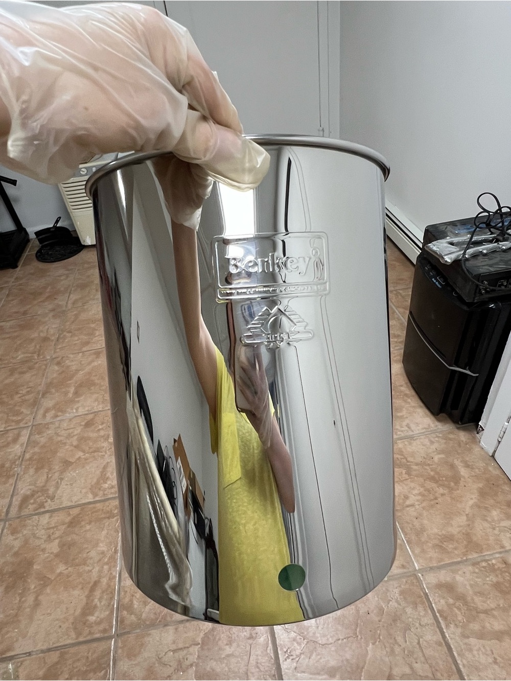 Berkey Stainless Steel Upper Chamber - Polished Silver
